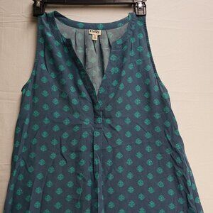 Women's Hatley 100% Silk Tank Blouse, Size Small